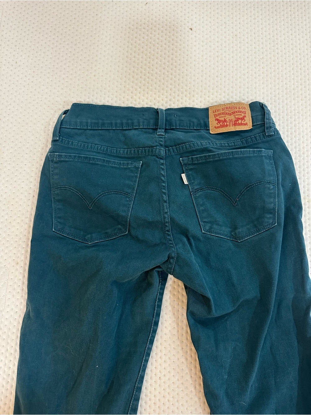 Levi's Women's Teal Straight-Leg Jeans
